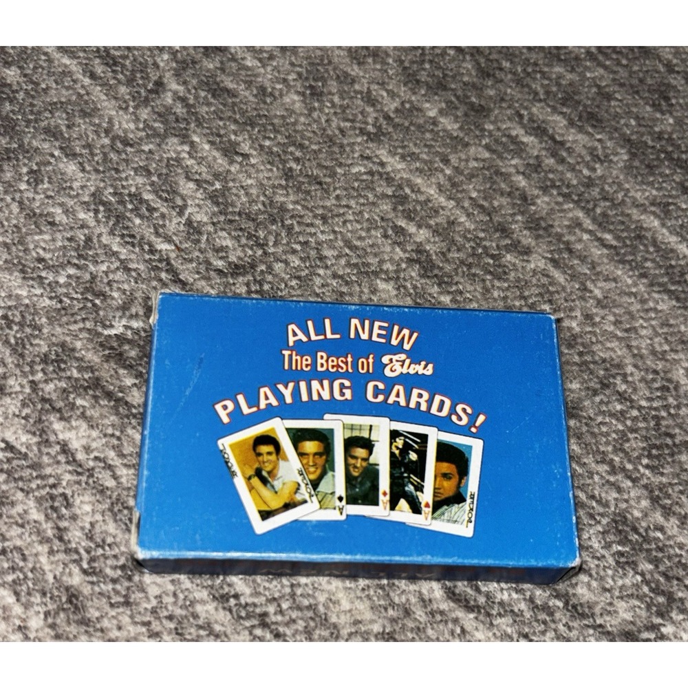 Vintage 1980s The Best of Elvis Presley Playing Cards Full Deck 54 Photos